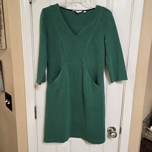 Boden Hannah Jersey‎  Emerald Green dress sz 6P